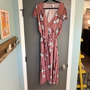 Ava & Viv Pink Floral Maxi Dress